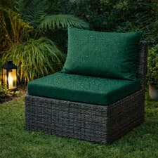 Image of Water Resistant Rattan Patio Furniture Sofa Replacement Cushion Seat & Back Pad