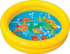 Image of Intex Baby Paddling Pool 2 Ring Small 61cm Inflatable Home Garden Holiday Fun