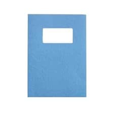 Image of GBC LeatherGrain A4 Binding Cover with Window 250gsm Blue (Pack of 50) 46735E