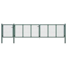 Image of Garden Gate Steel 500x100 cm Green