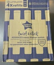 Image of Tommee Tippee Twist and Click Advanced Nappy Bin Original Refill Cassettes, 