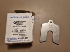 Image of Precision Brand Metric Slotted Shim 2mm 50mm X 50mm 81250
