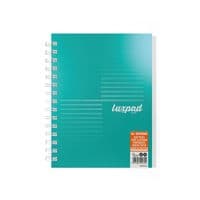 Image of Silvine Luxpad Professional Wirebound Notebook Ruled with Margin 200 Pages A5+