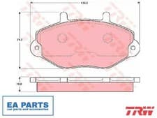 Image of Brake Pad Set, disc brake for FORD TRANSIT Bus TRW GDB1080
