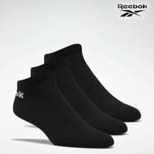 Image of Reebok FL5223 Active Core Low-Cut Socks 3 Pairs Black Small