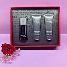 Image of Giorgio Armani Armani Code Eau De Toilette EDT Shower Gel After Shave Balm Set