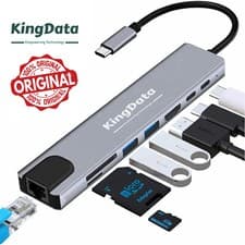 Image of KingData 8 in 1 USB-C Hub Type C To USB 3.0 4K HDMI Adapter For Macbook Pro/Air