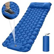 Image of Inflatable Mat Camping Sleeping Self Inflating Mattress/Bed Air Pillow Hiking UK
