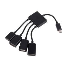 Image of 4 Port Micro USB Host OTG Hub Adapter Cable For Tablet Smartphone✈