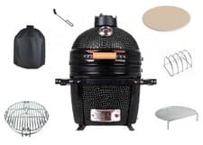 Image of KAMADO 15" BLACK BBQ for table top with accessories - Great Value – Delivered