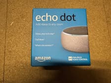 Image of Brand New, Sealed Amazon Echo Dot (3rd Gen) Smart Speaker - Heather Grey Fabric