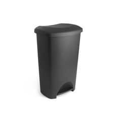 Image of Addis Eco Made 100% Recycled Plastic Kitchen Pedal Bin 50 Litre Black 518378ebay