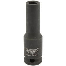 Image of Draper Expert 3/8" Drive Hi Torq Deep Hexagon Impact Socket Metric 8mm