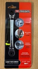 Image of FACOM 65.PE BIT HOLDER RATCHET WRENCH - 65 - Hex Drive - 15° Angled - 1/4X5/16