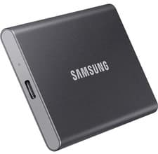 Image of 1TB Samsung Portable T7 USB3.2 External Solid State Drive - Titan Grey