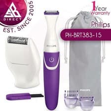 Image of Philips BRT383/15 BikiniGenie Cordless Women's Lady Bikini Trimmer│Trim & Shave
