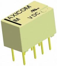 Image of 1 x 1 x TE Connectivity DPDT PCB Mount Latching Relay - 2 A, 5V dc For Use In Au