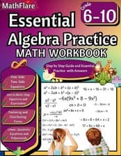 Image of Essential Algebra Practice Workbook 7th to 10th Grade: Algebra Essential Practic