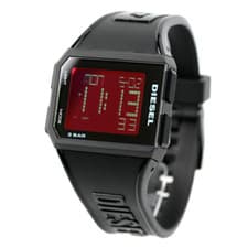 Image of Diesel Chopped Digital Black Silicone Unisex Watch DZ1971