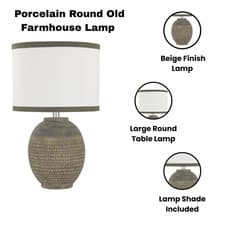 Image of 57CM CERAMIC TABLE LAMP