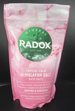 Image of BNIB Radox Crystal Calm Himalayan Salt Bath Salts 900g Resealable Pouch Jasmine