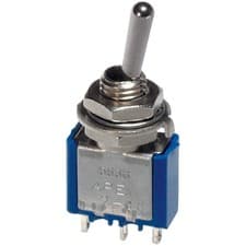 Image of APEM 5249A Toggle Switch DPDT On-Off-On 250V 3A
