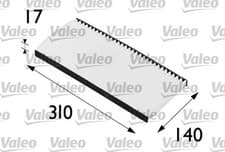 Image of VALEO-OE 698198 Filter, cabin air for FIAT,LANCIA