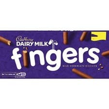 Image of Cadbury Dairy Milk Fingers Milk Chocolate Covered Biscuits 114g x12 - Full Box