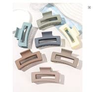 Image of 7 Pack 3.4Inch medium Hair Claw Clips for Women Thin Thick Hair Big Matte Square