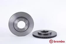 Image of 2x Brake disc internally vented 09.A330.11 BREMBO for SSANGYONG DAEWOO