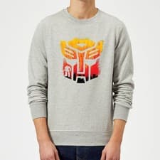 Image of Official Transformers Autobot Symbol Adults Sweatshirt - Grey