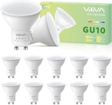Image of 12 Pack GU10 LED Bulbs 5W Cool White 6000K Spotlight 120° ECO 5W Non Dimmable UK