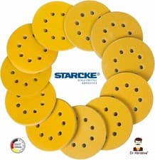 Image of 125mm Sanding Discs 5 inch STARCKE Orbital Sandpaper Hook & Loop Pads BEST PRICE