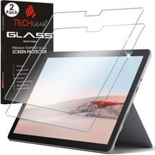 Image of TECHGEAR 2-Pack Tempered Glass Screen Protector for Microsoft Surface Go 4/3...