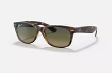 Image of Ray-Ban New Wayfarer Classic Matte Havana Polarized Gradient 55 mm Sunglasses