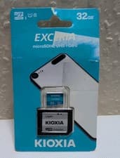 Image of Kioxia Exceria 32GB MicroSD SDHC card, Class10, U1, 100MB/s Box Damaged