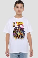 Image of Xmen Front Cover Team Kids T-Shirt White