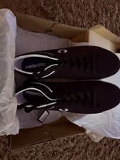 Image of Fred Perry Canvas Trainers Navy/white Uk Size 11