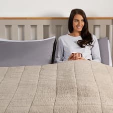 Image of OHS Teddy Fleece Weighted Blanket Sensory Sleep Therapy Anxiety Throw