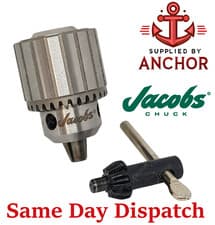 Image of Jacobs 6255 Heavy Duty Drill Chuck 0-6.5mm Capacity K7 Key 3/8-24 Mount #122