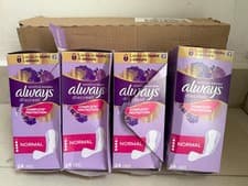 Image of 4 x 24 - Always Dailies Normal Protect Panty 24 Liners || Pack 4 BOX is damaged