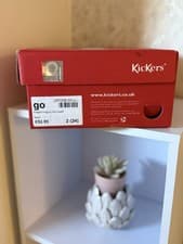 Image of Boys Kickers School Shoes Size 2 Black New Never Worn