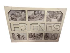 Image of Relaxdays Friends Picture Frame, Photo Gallery for 6 Photographs, Plastic, Horiz