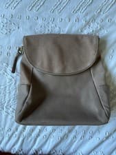 Image of Accessorize Dusty Pink Real Leather/Suede Backpack Brand New With Tags