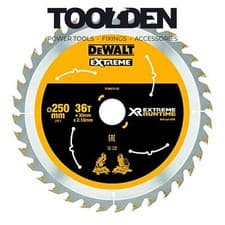 Image of DeWalt DT99572-QZ XR EXTREME Runtime Circular Saw Blade 250 x 30mm 36T