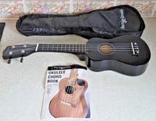 Image of Martin Smith Soprano Ukulele Black Model UK-212-BK IN CARRY CASE VGC