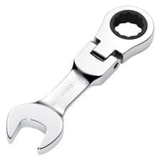 Image of Draper Hi-Torq® Metric Stubby Flexible Head Ratchet Combi Spanner 16mm - 27974