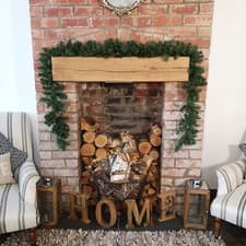 Image of 4 Pack 270cm (9ft) x 25cm Imperial Pine Christmas Garland Decoration Plain Green