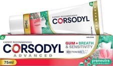 Image of Corsodyl Gum + Breath & Sensitivity Whitening Toothpaste 75ml