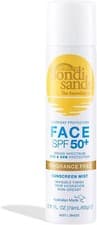 Image of Bondi Sands SPF 50+ Fragrance Free Face Sunscreen Mist | Broad Spectrum UVA & UV